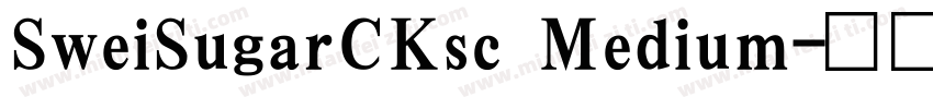 SweiSugarCKsc Medium字体转换